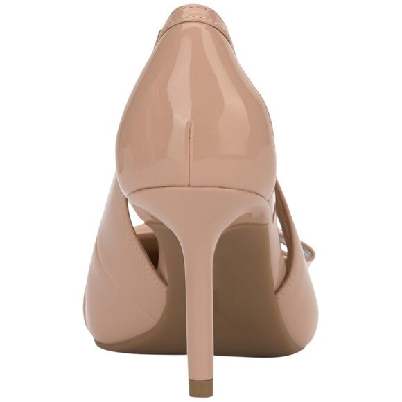 On 34th Womens Elayne Cutout Pumps Heels 10020348000 Nude Patent Brown 9.5M - Picture 10 of 10